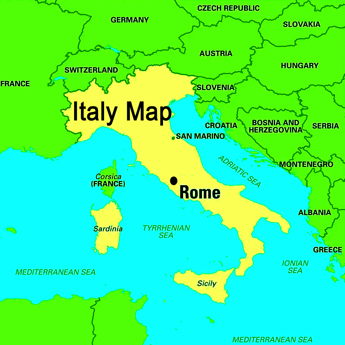 Italy map