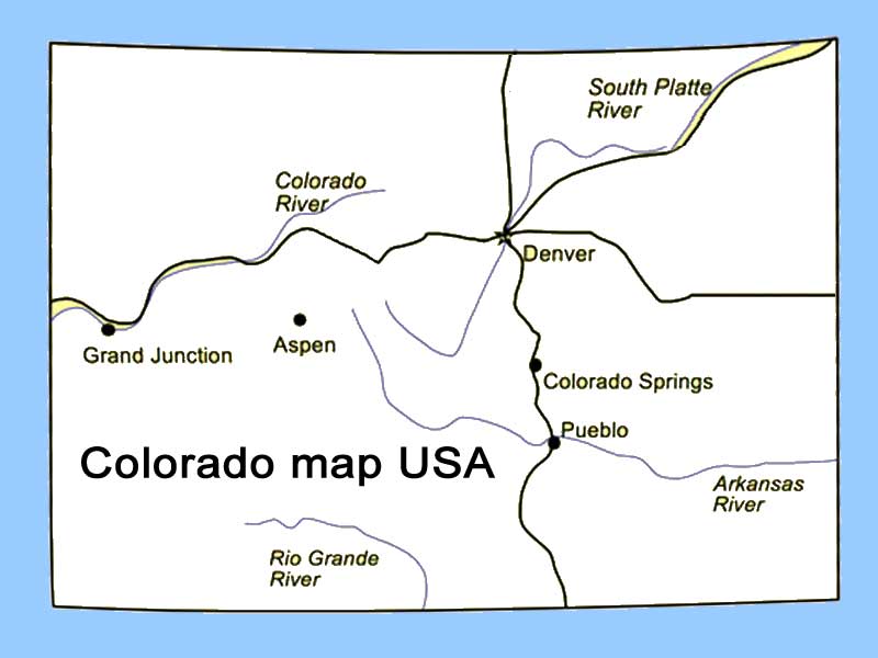 Colorado map USA