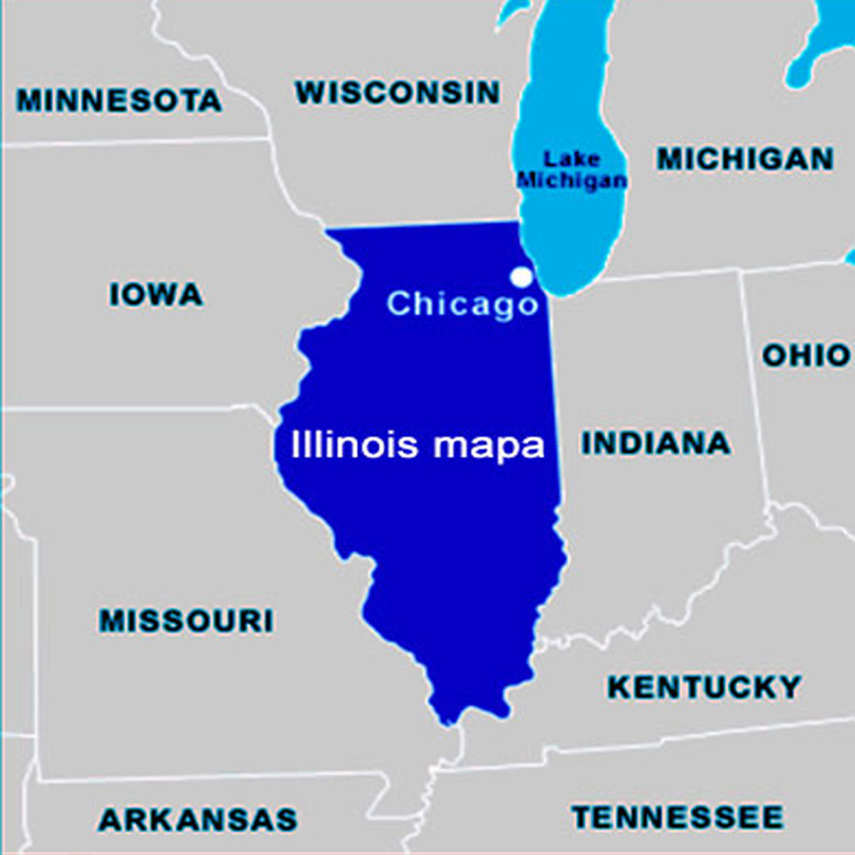 Illinois mapa