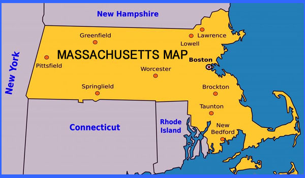 Massachusetts map