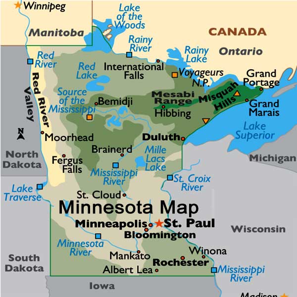 Minnesota map