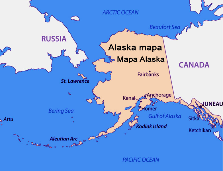 Alaska mapa | Mapa Alaska