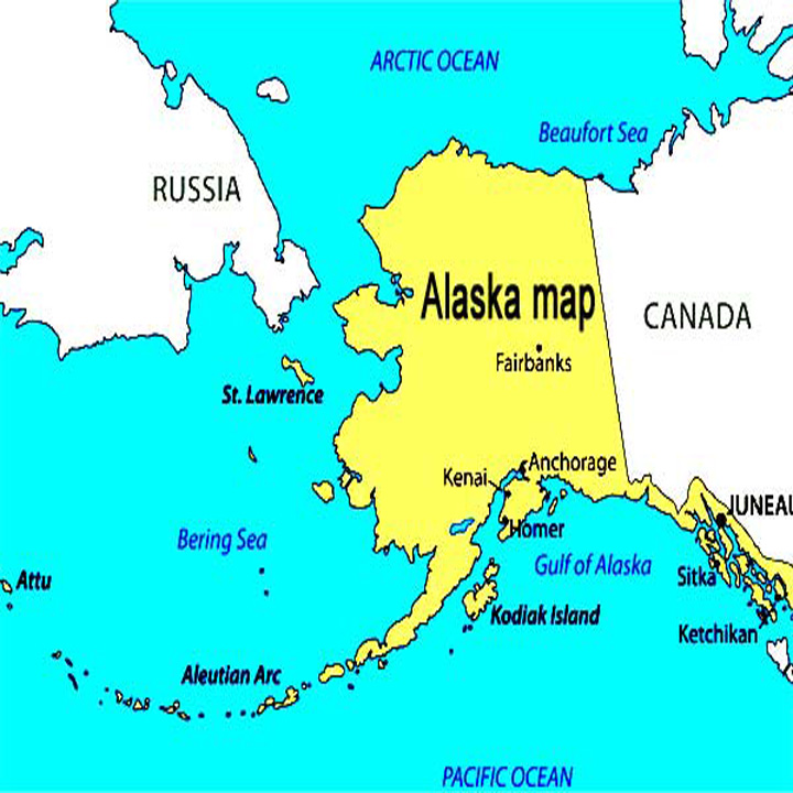 Alaska mapa | Alaska map