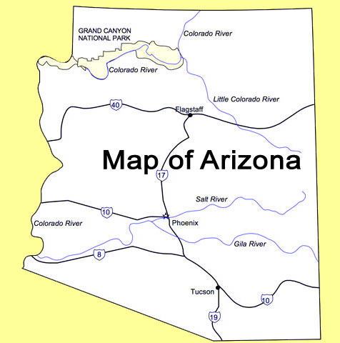 Map of Arizona