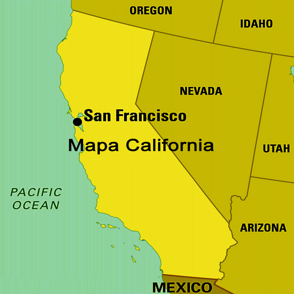 Mapa California | California mapa