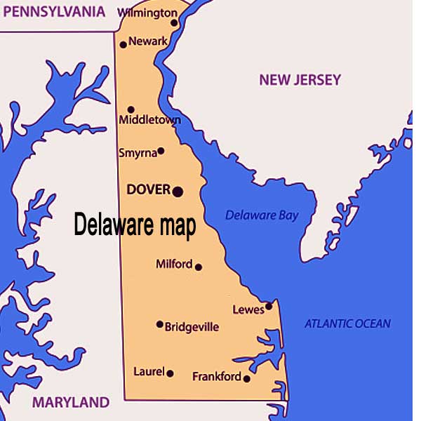 Delaware map