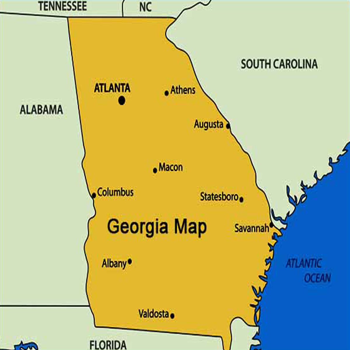 Map of Georgia