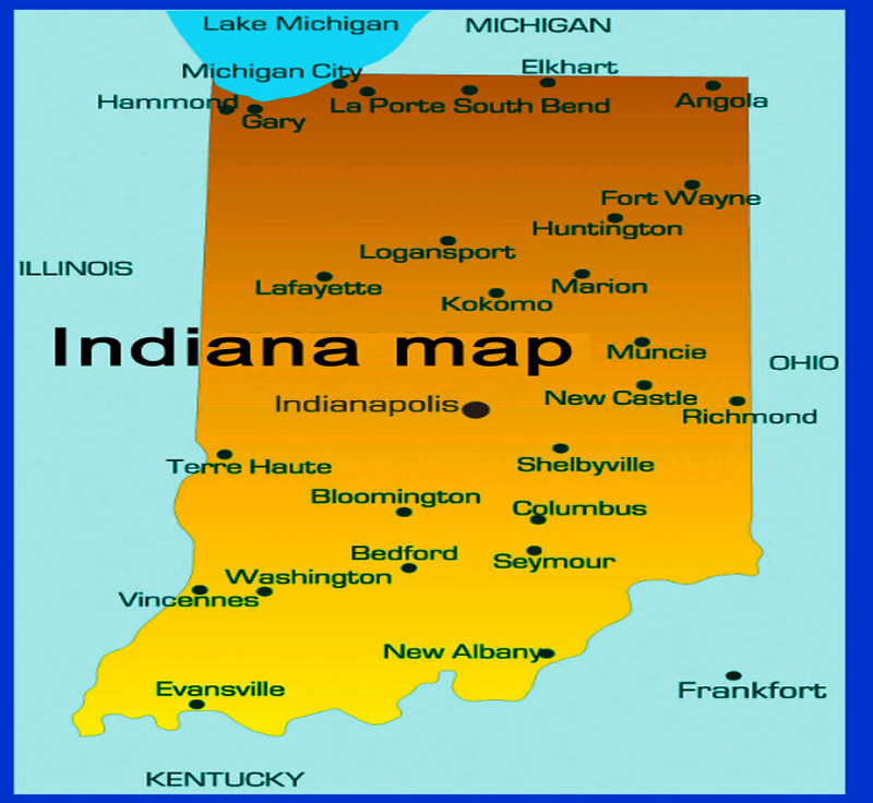 Indiana map