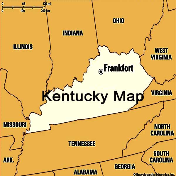 Kentucky map