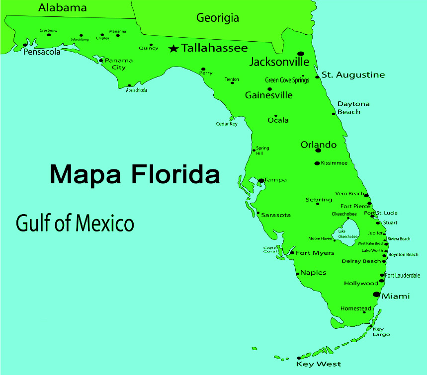 Mapa Florida