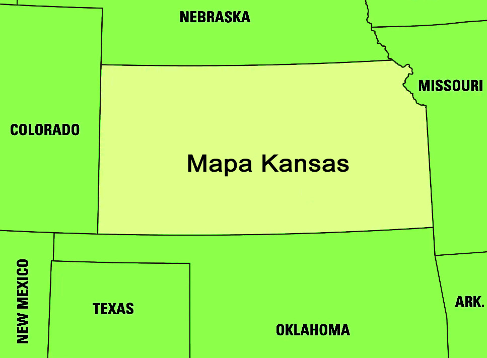 Mapa Kansas