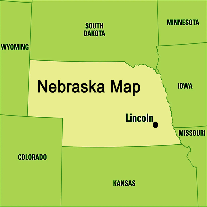 Nebraska map