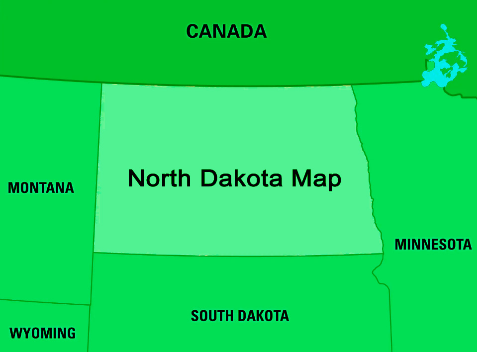 Map of ND