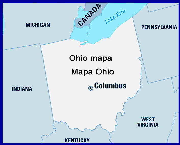 Mapa Ohio | Ohio mapa
