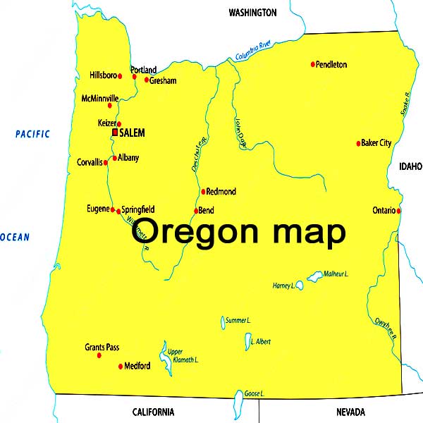 Oregon map