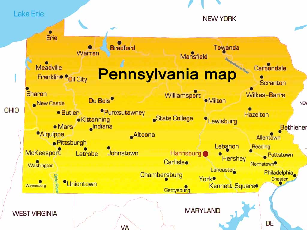 Pennsylvania map