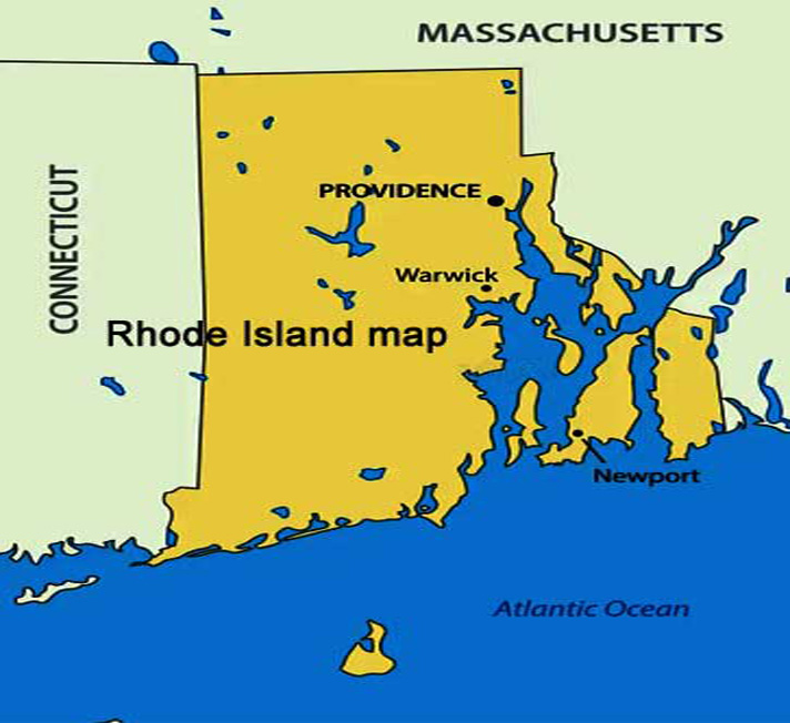 Rhode Island map