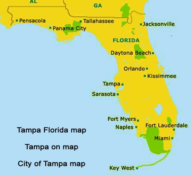 Tampa Florida map