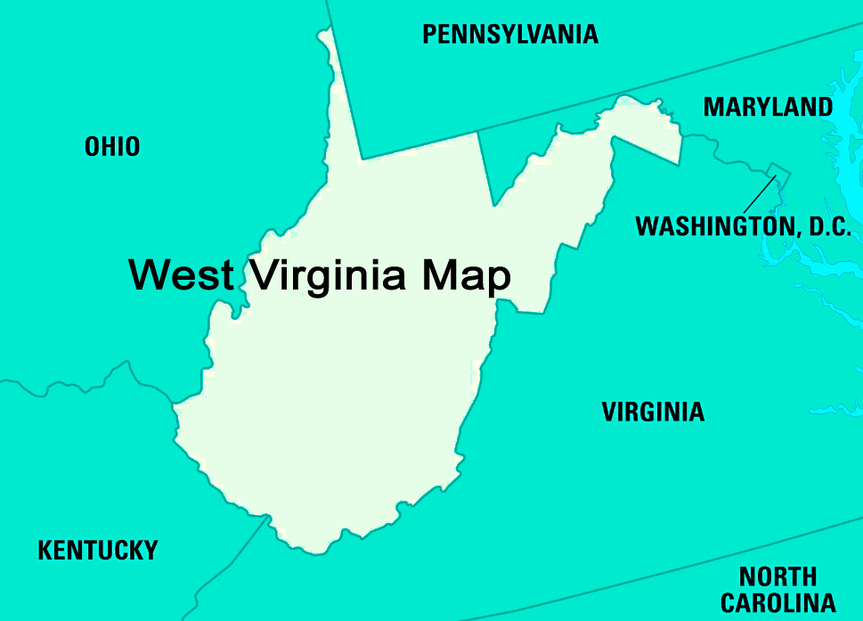 West Virginia map