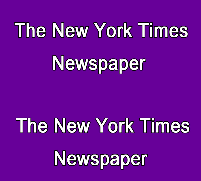The New York Times newspaper| NYT nytimes.com