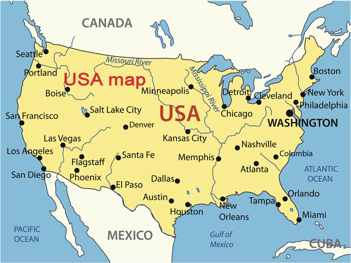 USA map