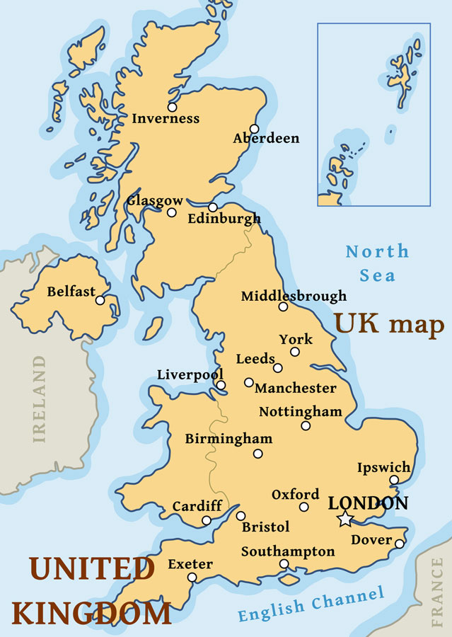 UK map